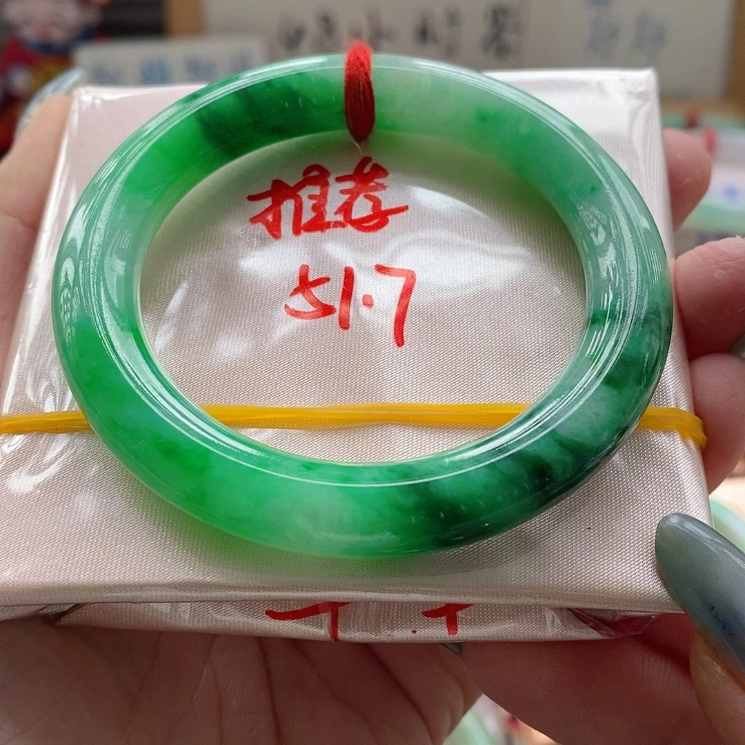 *****翡翠未镶嵌手镯手镯
