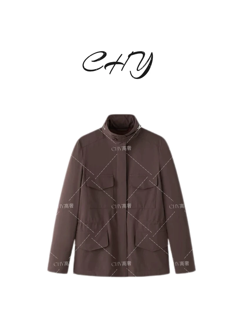 {CHY 服饰}25早春新款L家风旅行者高级两色收腰工装猎装外套休闲