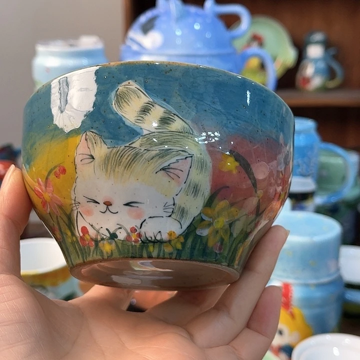 陶景德镇釉下手绘陶瓷