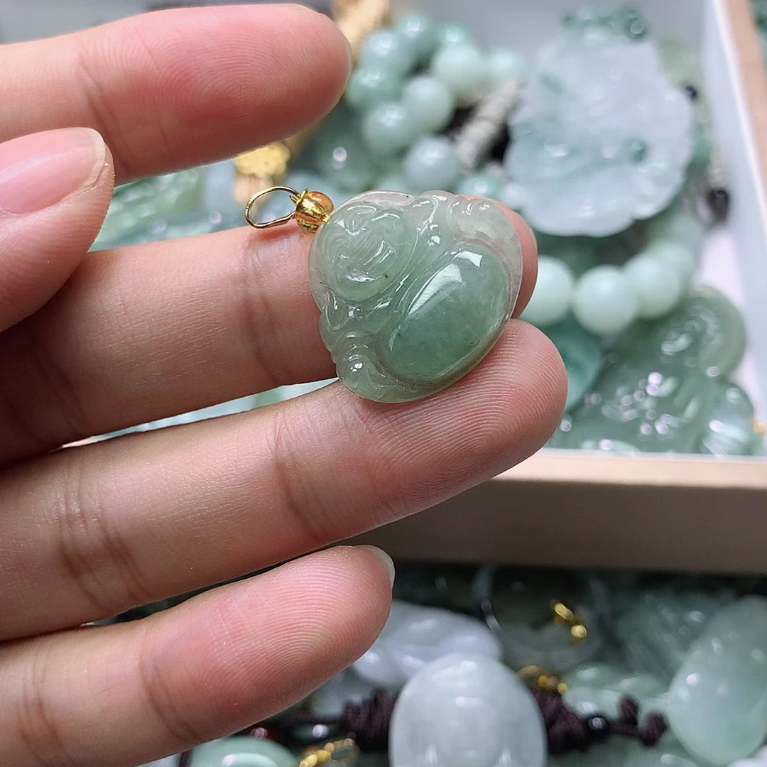 未镶嵌挂件翡翠天然翡翠A货吊坠