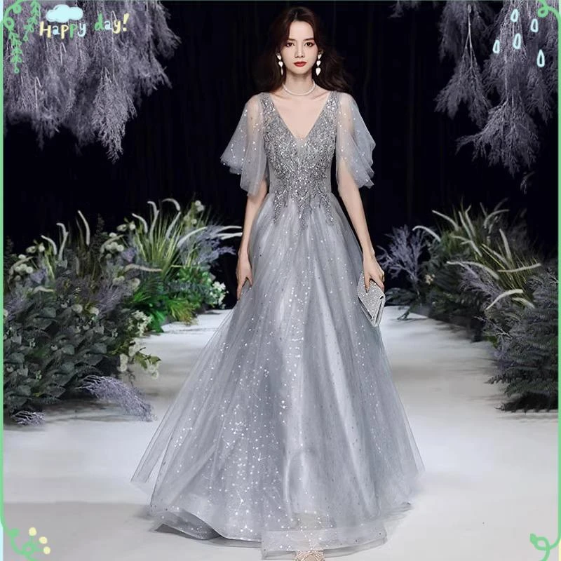 特大码胖mm晚礼服胖妹妹巨显瘦成人礼遮肚高级感200斤加肥加大