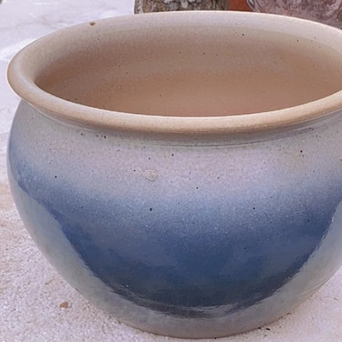 紫砂花盆口27高度19瑕疵