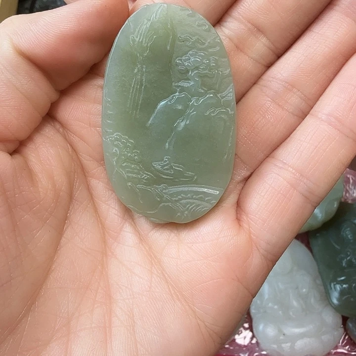 和田玉（糖玉）颈饰未镶嵌诺*次观音头