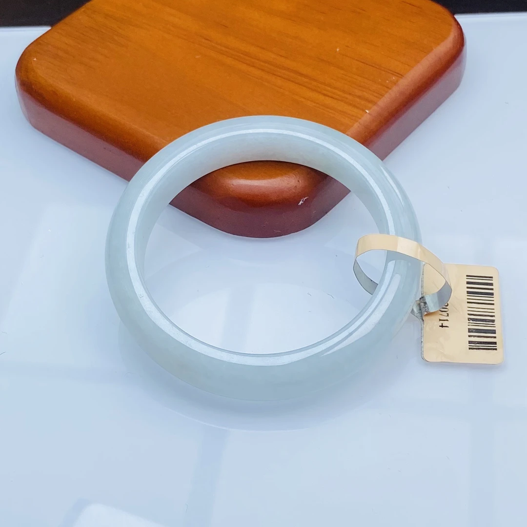 【秋姐翡翠】天然A货翡翠手镯55圈&D3-23