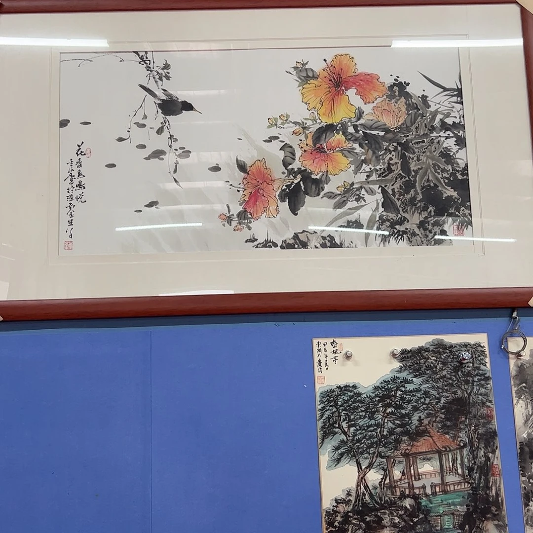 国画秃**王李川浦画家作品不带框