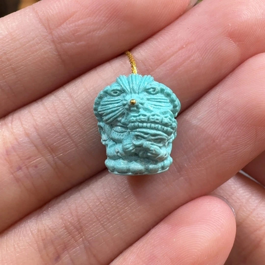 绿松石未镶嵌珠宝半成品扎基娘娘配饰