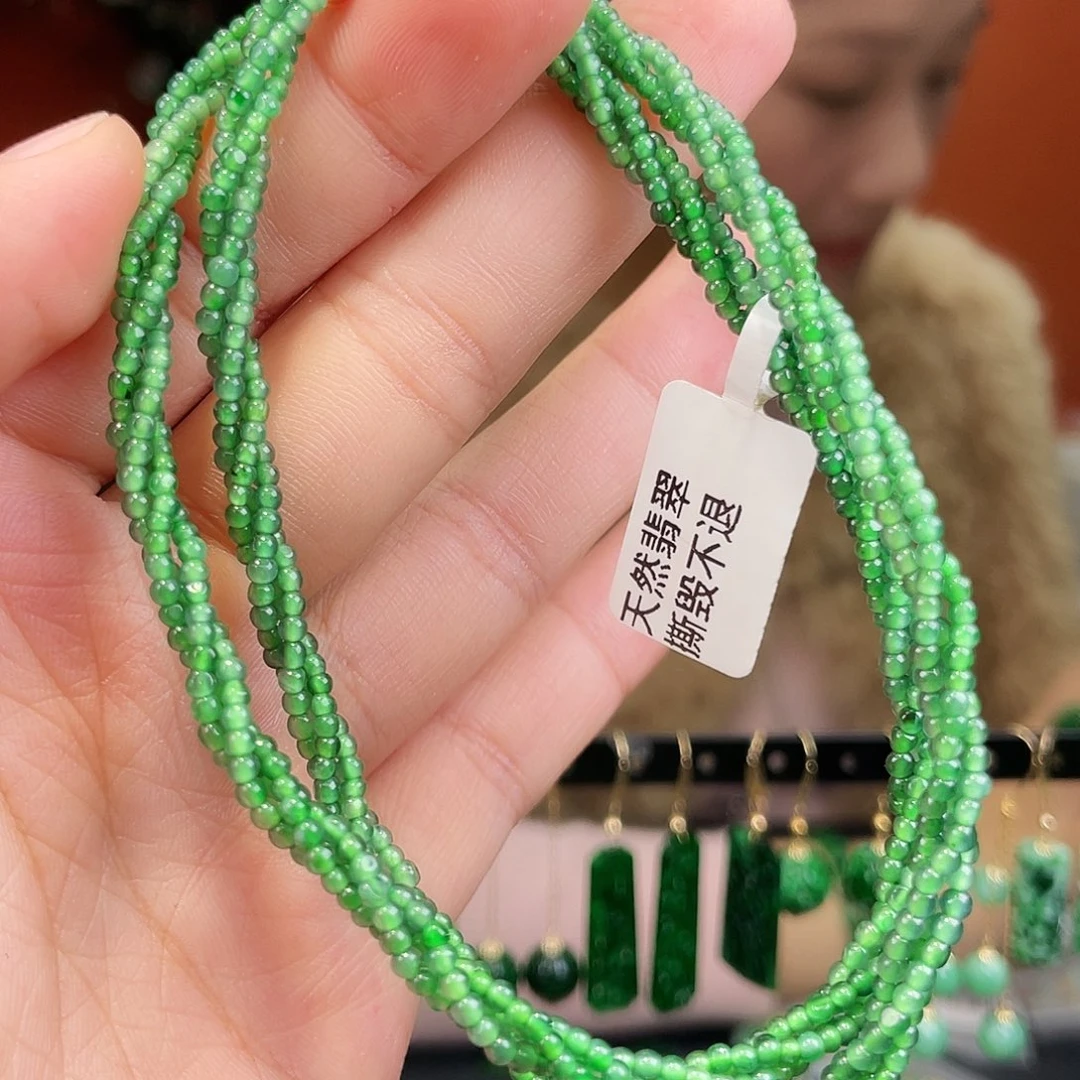 翡翠未镶嵌耳饰饰品