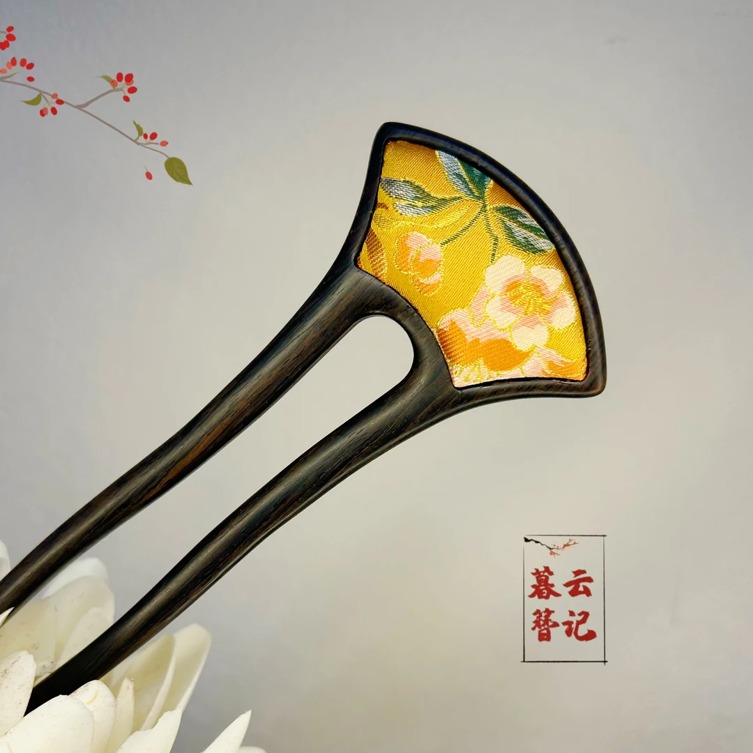 【宋锦·富春】中国非遗宋锦原创设计发簪