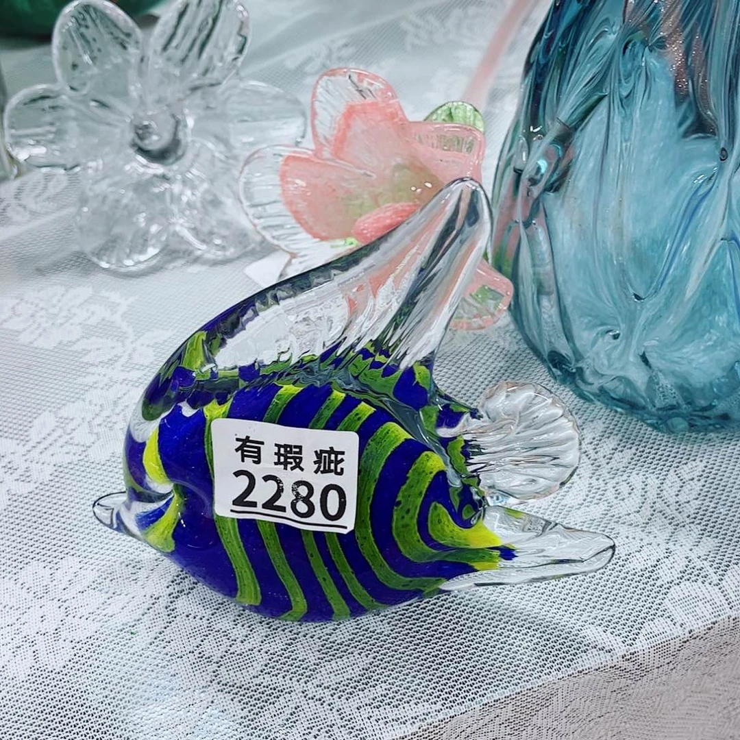 海洋鱼2280 家悦美居琉璃摆件瑕疵