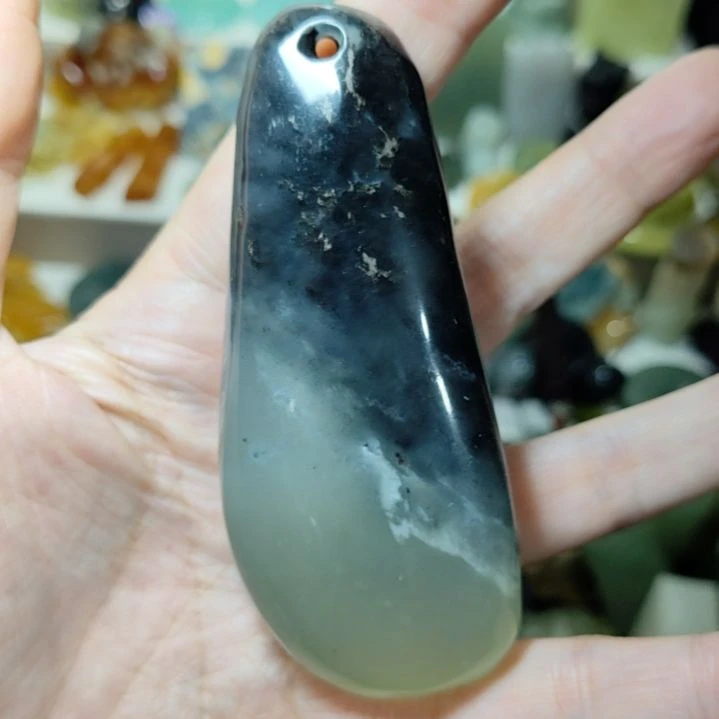 岫玉未镶嵌手把件