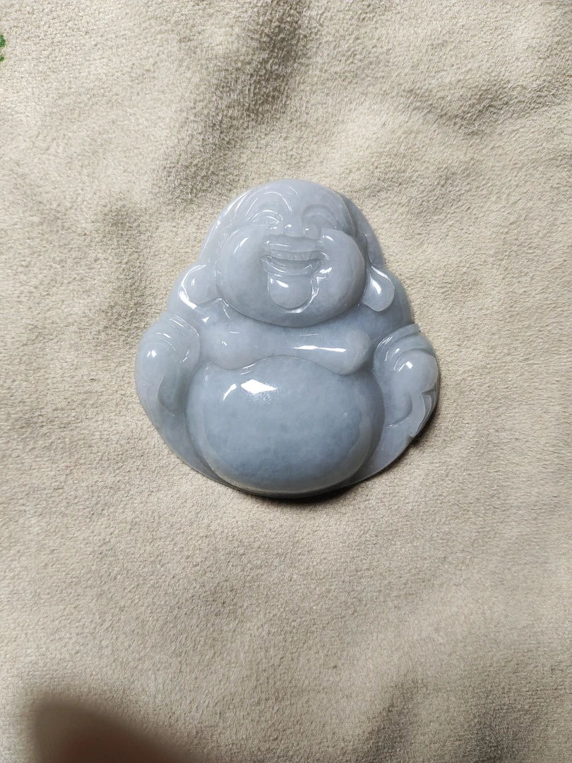 翡翠弥勒佛精美吊坠