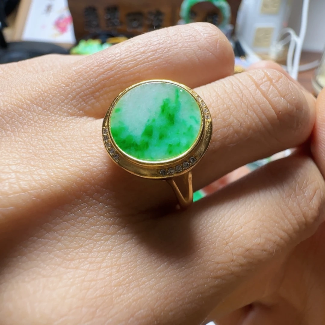 翡翠银S925镶嵌手镯翡翠240