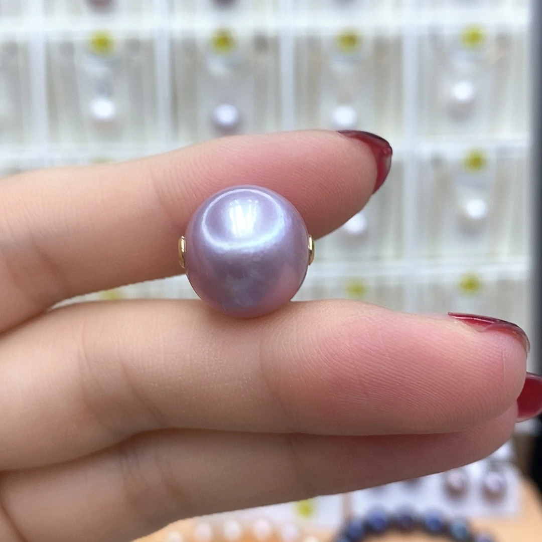 淡水珍珠项链银S925镶嵌