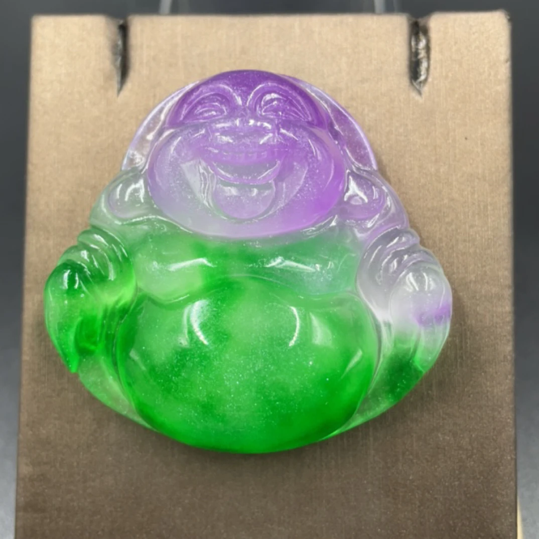 486  紫飘绿佛公吊坠