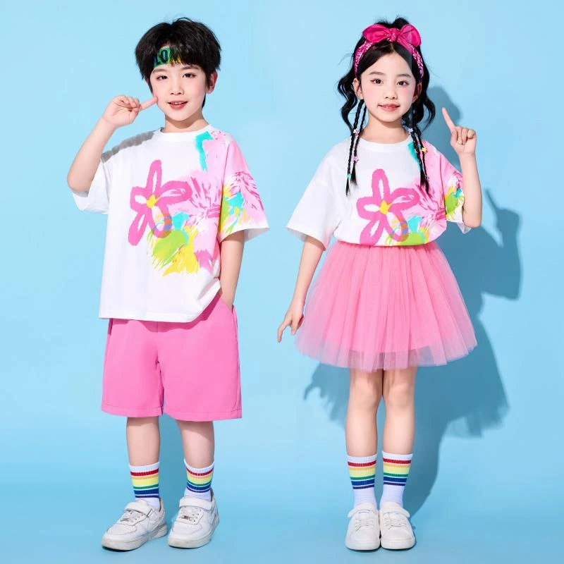 六一儿童演出服啦啦队表演服装小学生运动会班服幼儿园蓬蓬裙舞蹈