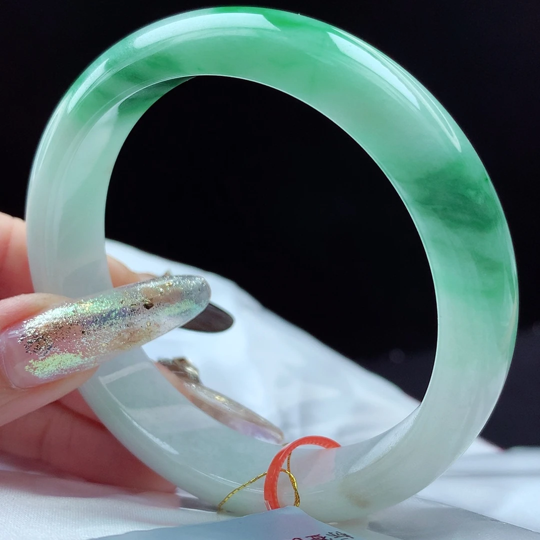 未镶嵌手镯翡翠57圈4936福利捡漏镯