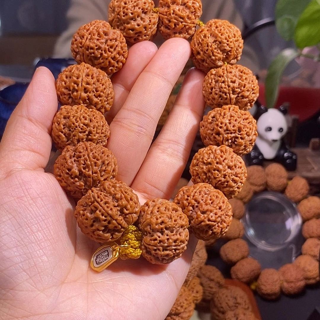 金刚菩提手串枫*招财针孔蜂王菠萝蜜超头25mm