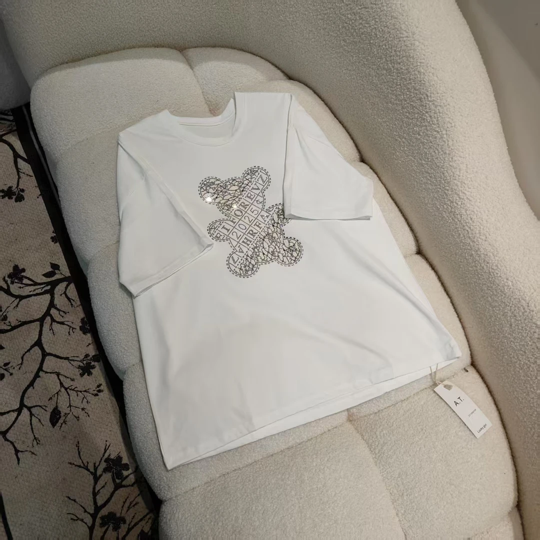 衣长68    25110【在逃蝴蝶】重工T恤