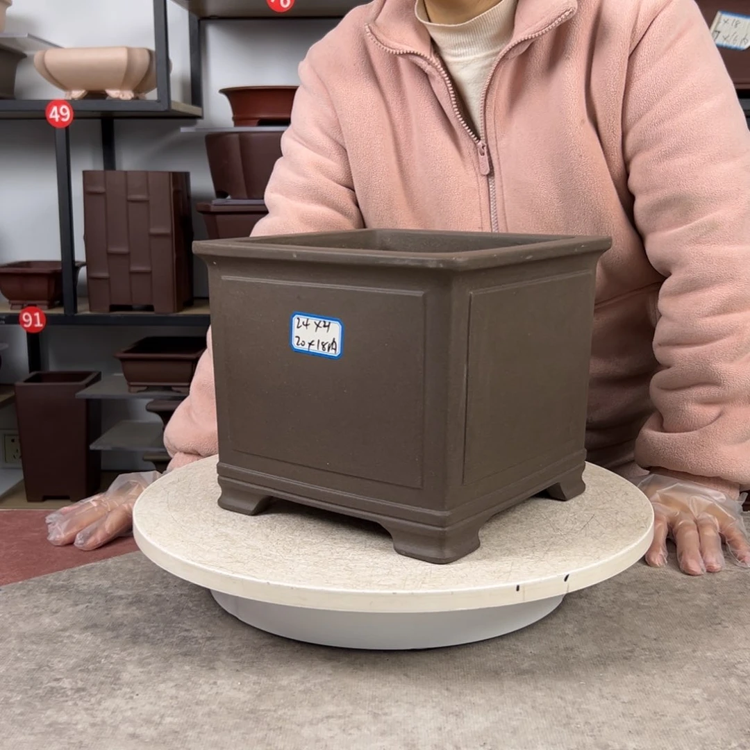 紫砂花盆内口20，内深18，福利价