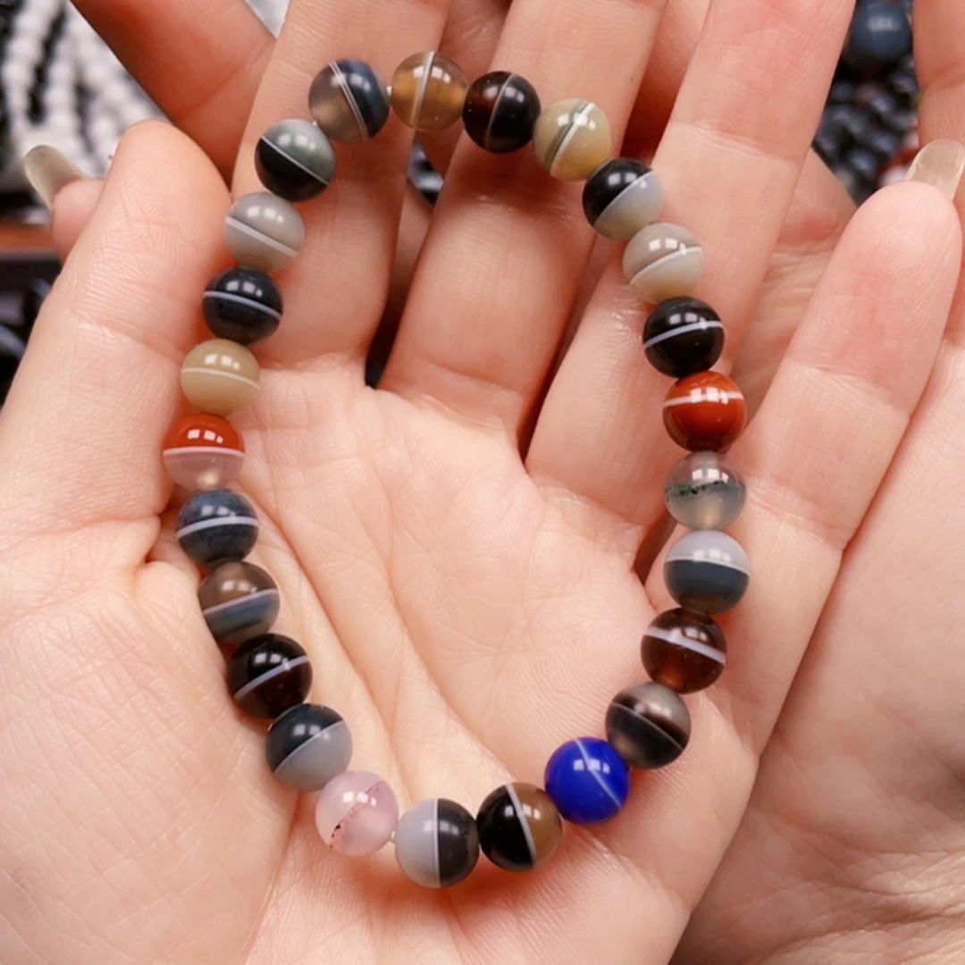 【闪购商品】玛瑙/玉髓珠宝半成品合金湛*