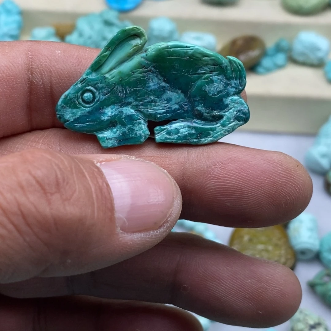 绿松石未镶嵌珠宝半成品