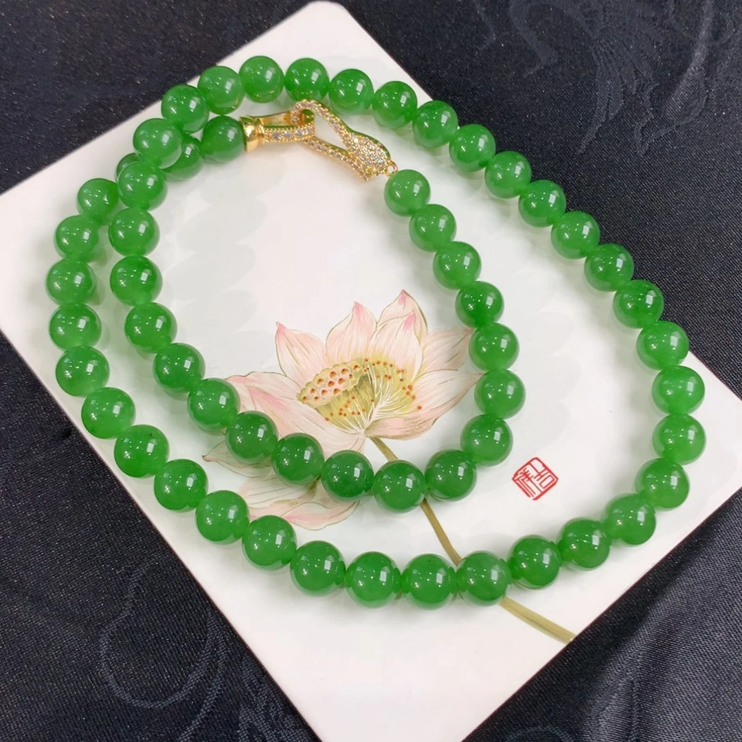 和田玉（碧玉）未镶嵌手链