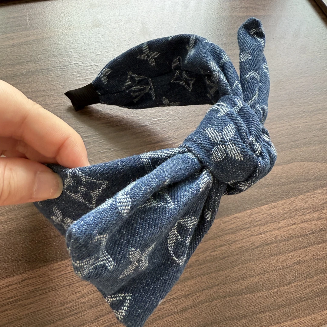 日韩通用韩版韩式甜美网红头饰复古宽边时尚发饰发箍牛仔