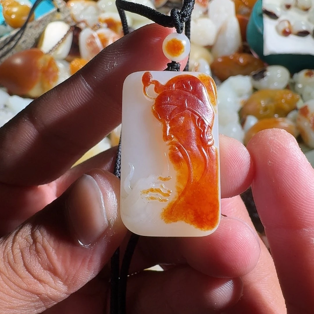 和田玉未镶嵌挂件