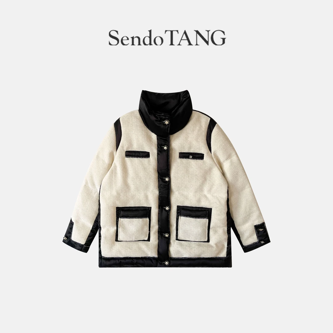 香风羽绒服【简漾】胖多女装秋冬新款高级感百搭宽松羽绒服外套