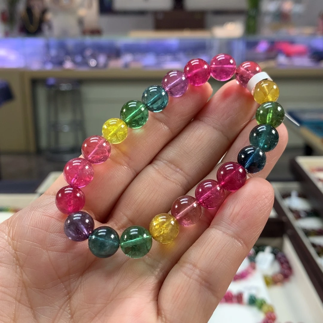 未镶嵌手链碧玺9左右