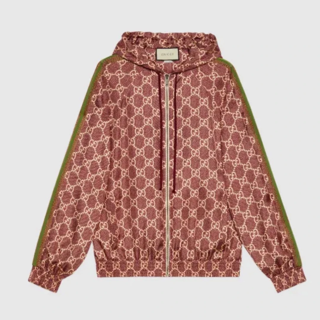 99新 GUCCI/古驰 古驰满印冲锋衣 T2021尺码L胸围57衣长71