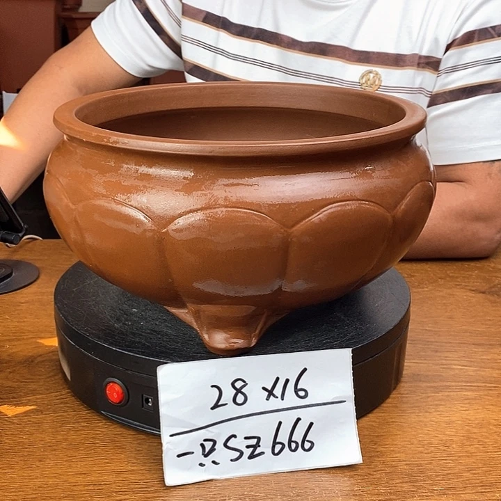 紫砂花盆货号一只SZ666