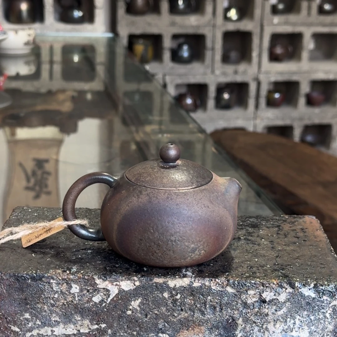 建水紫陶紫泥柴烧茶具微瑕