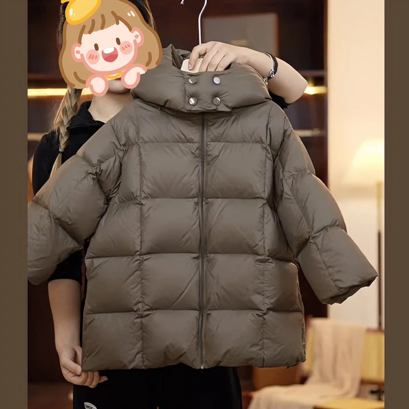 【小首尔】现货-qc8男女韩版白鸭绒羽绒服冬季百搭保暖上衣TML0042