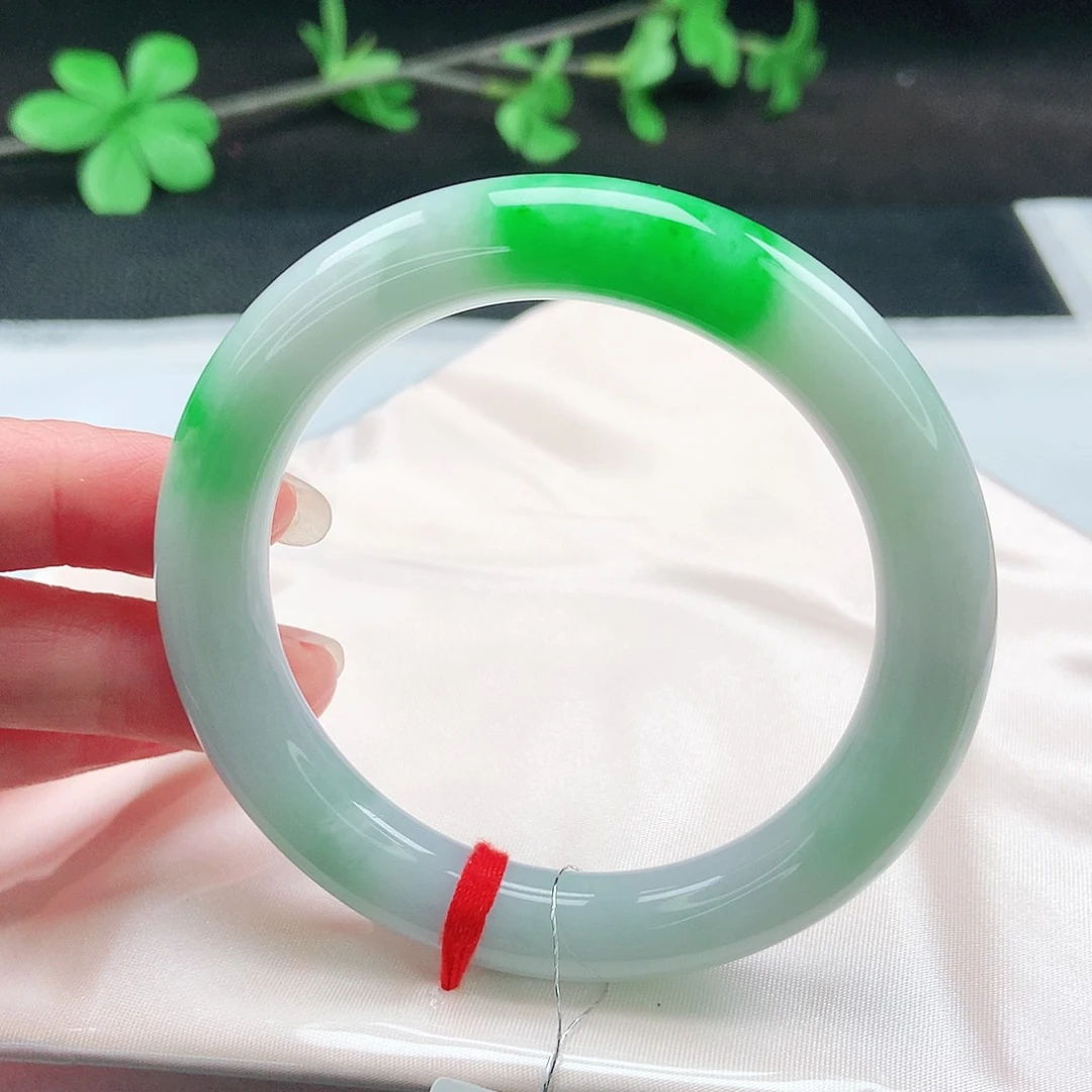 未镶嵌手镯翡翠57圆条