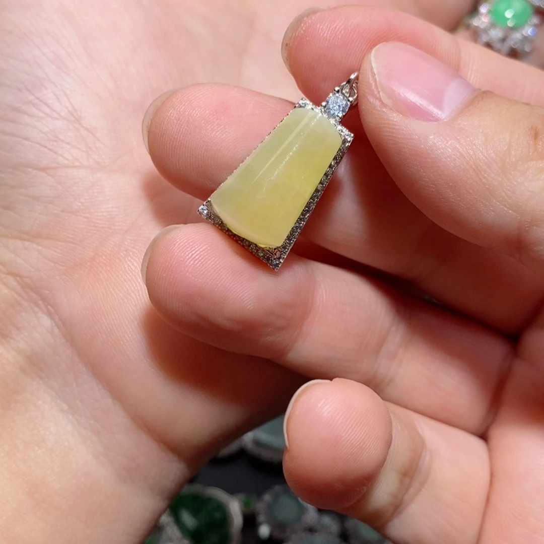 翡翠颈饰银S925镶嵌j j j jk