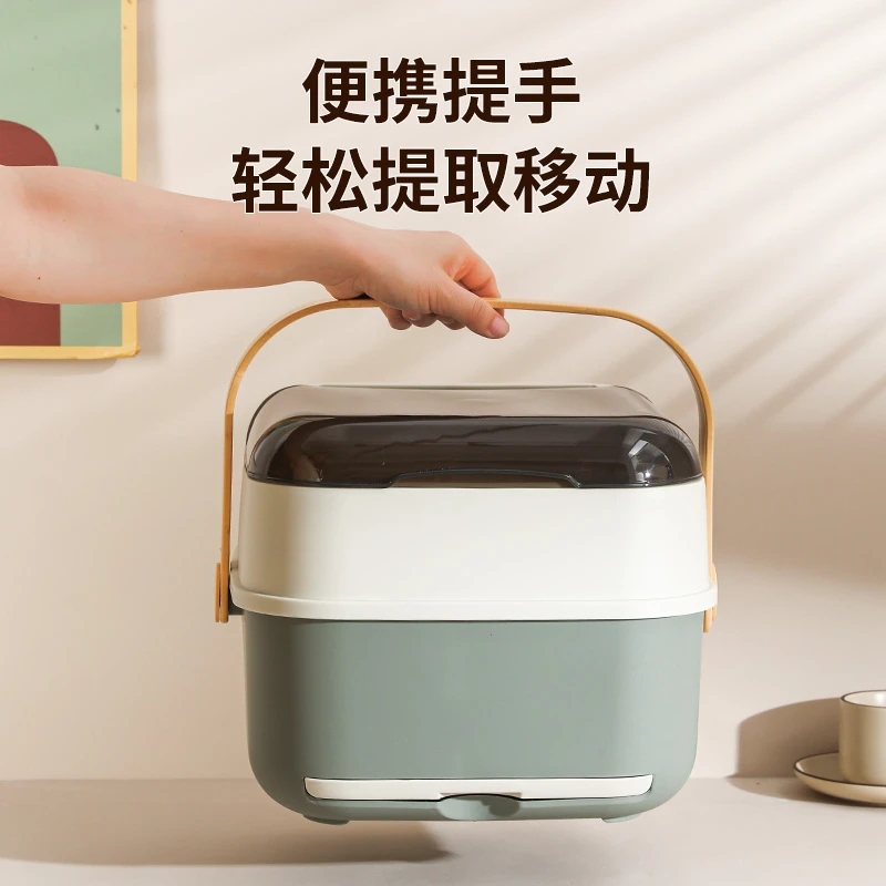 宝宝奶瓶专用防尘收纳箱餐具收纳盒碗盘沥水架婴儿辅食收纳