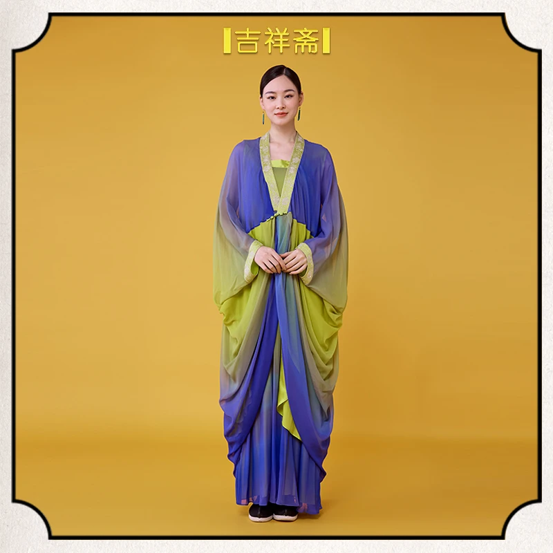 |吉祥斋|雀之屏外套国风中式渐变宽松外套