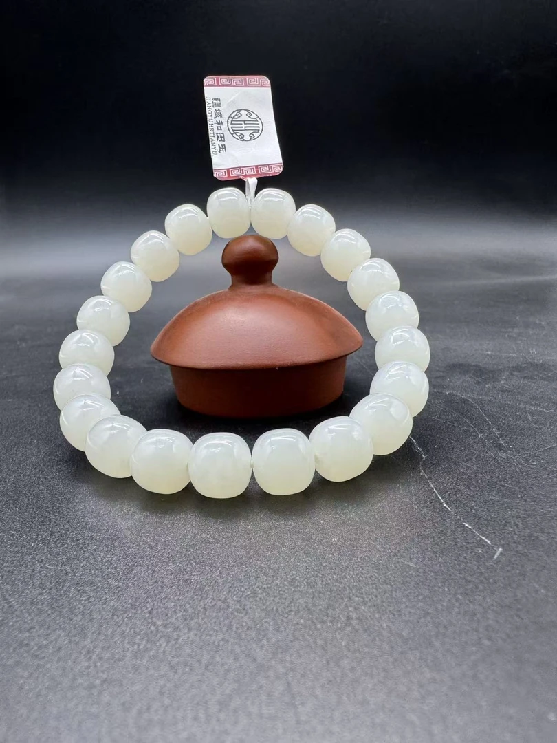 天泰白玉卡9*10手串（产地直发）