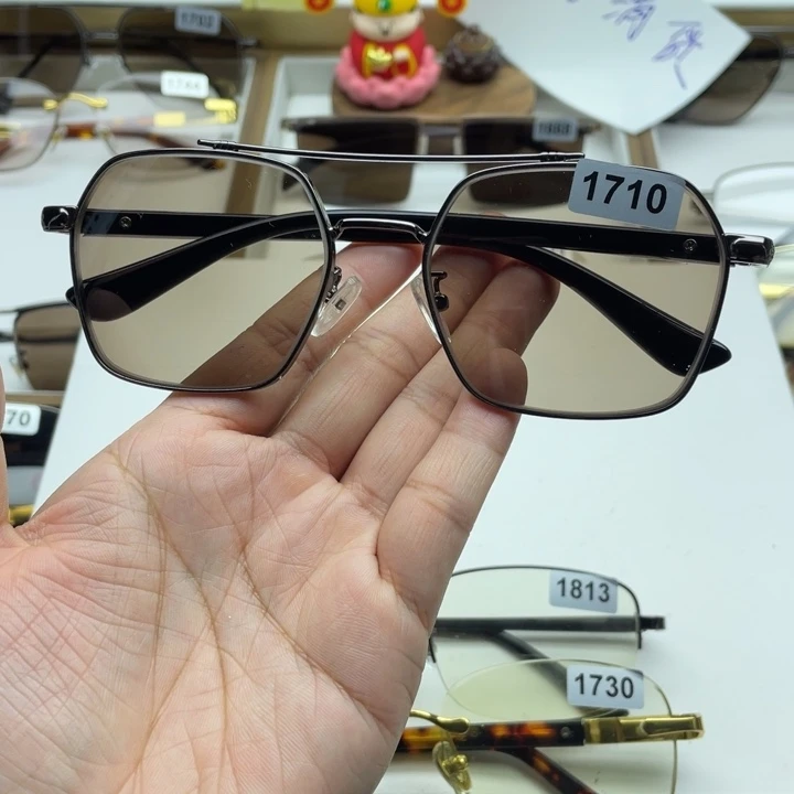 茶水晶全框眼镜 1710