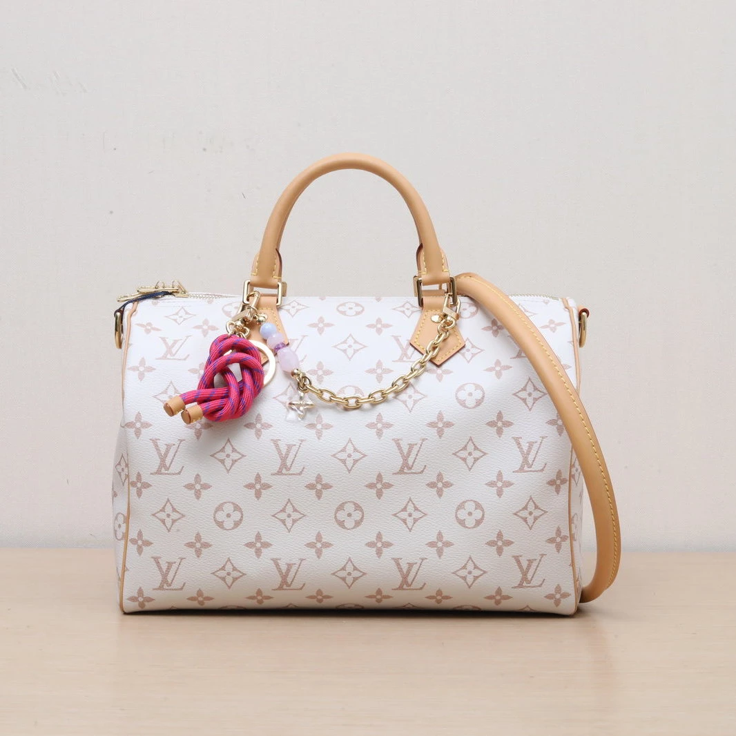 99新 LouisVuitton/路易威登 积【娇】 米白色 PVC 芯片 603959
