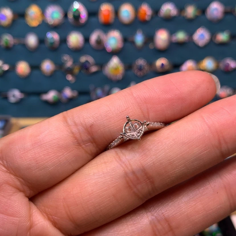 【闪购商品】欧泊欧泊戒指银S925镶嵌清*～