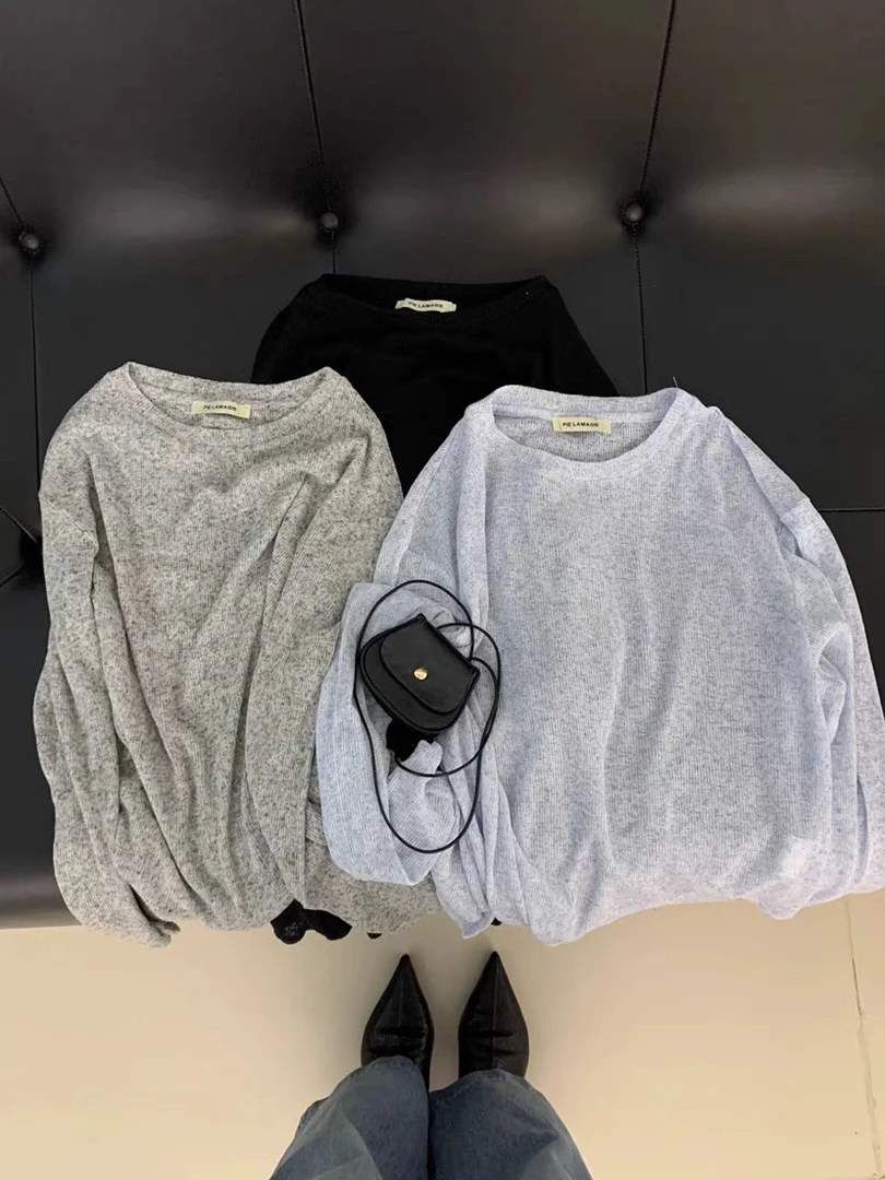 早春上新！颜色chao美～泡菜国超美腻～针织防晒衫女罩衫T恤