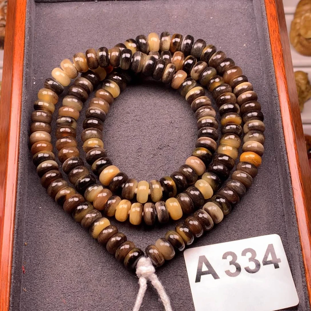 驼骨其他0.9驴蹄半蜜色138珠