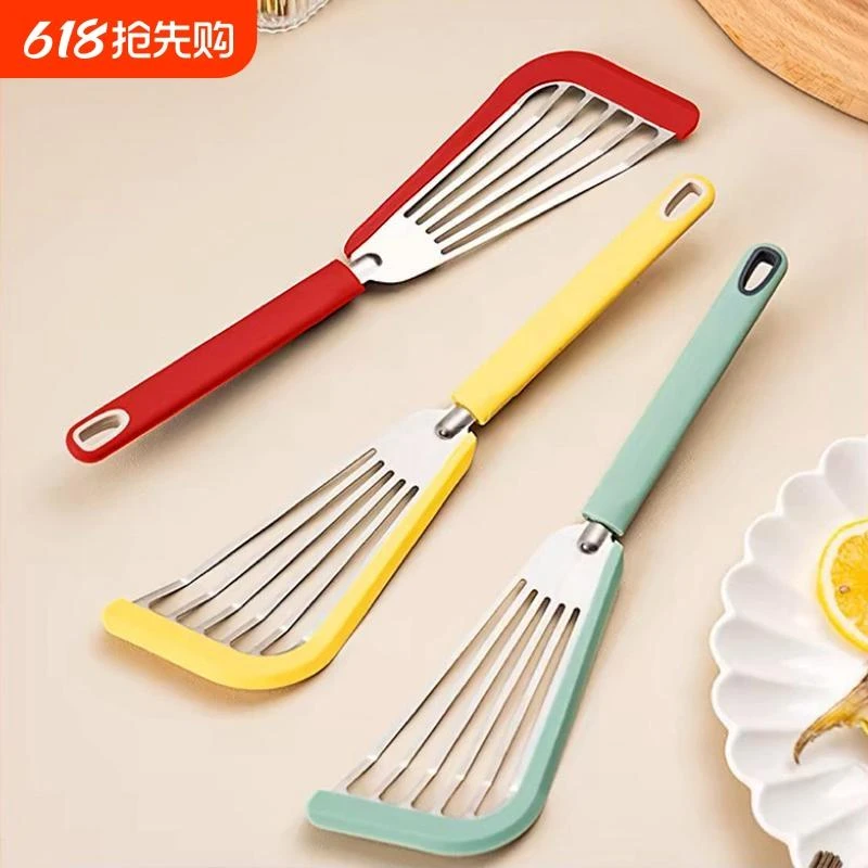 专柜品牌不粘锅专用锅铲硅胶蝴蝶煎铲漏铲煎饼煎蛋铲子斜口铲耐高