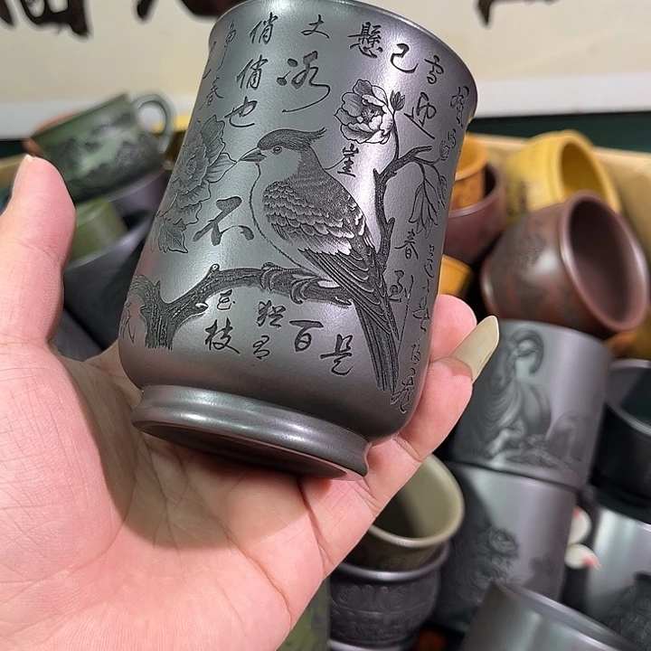 茶杯紫砂全手工紫砂主人杯