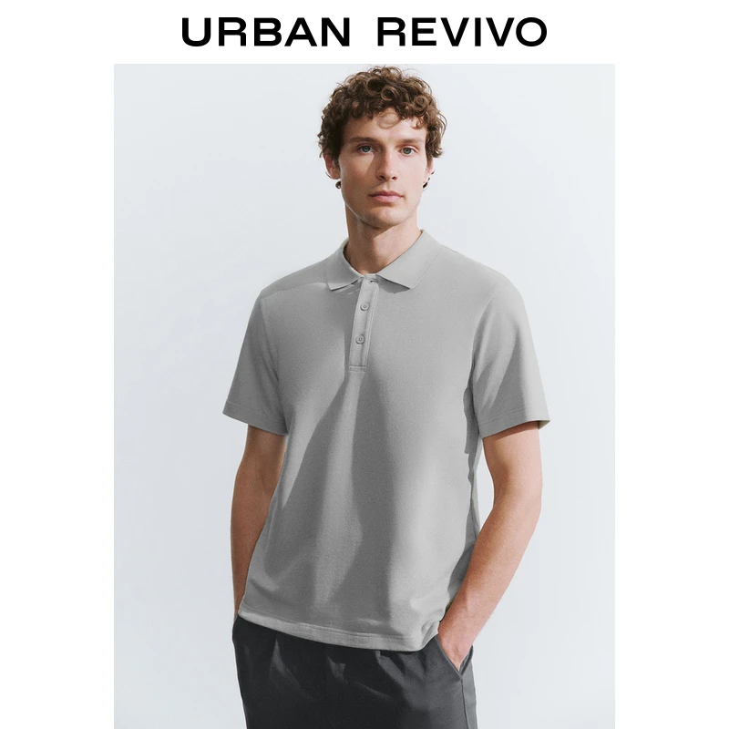 UR夏季新款男装都市通勤轻商务风Polo领马球衫UMU440055