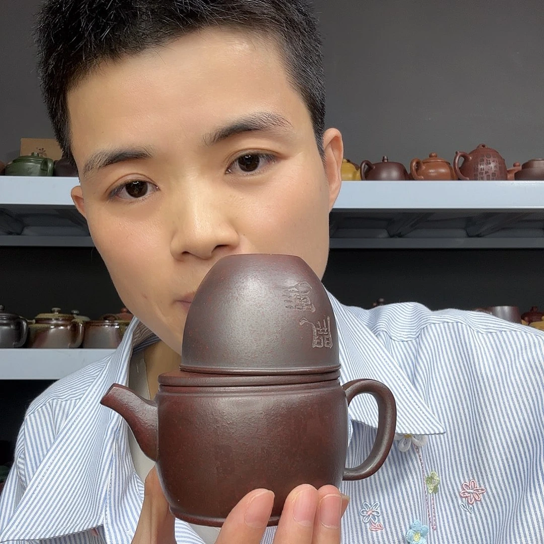 底槽青茶壶民间手艺人全手工制作