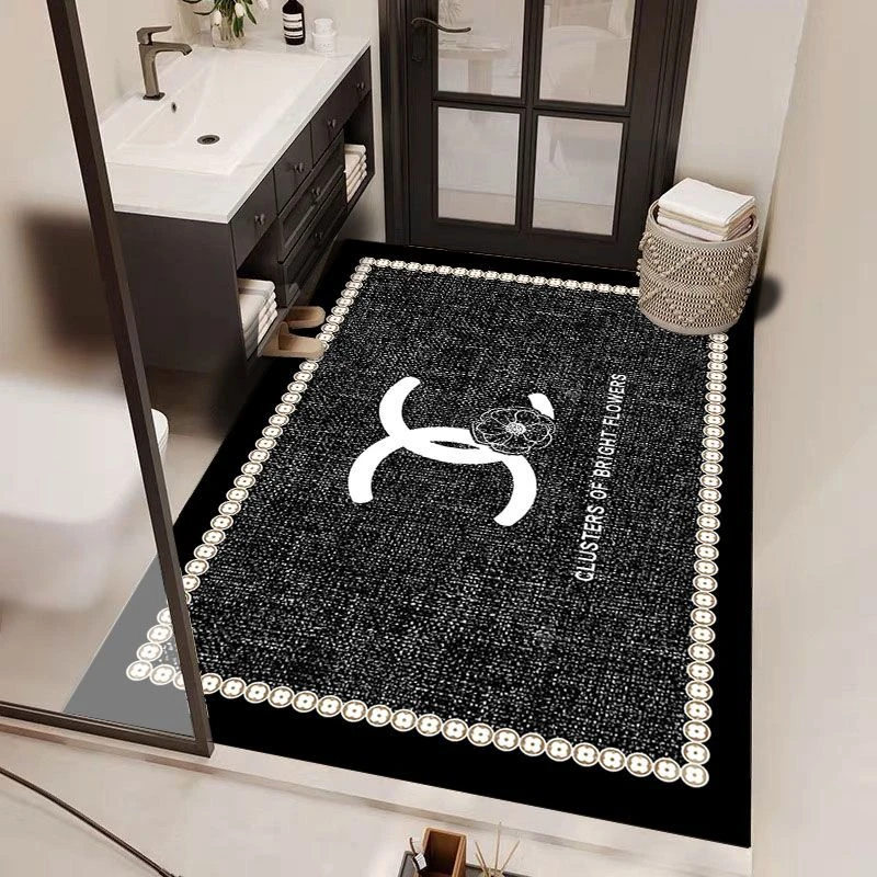 满铺浴室地垫硅藻泥吸水止滑洗手台卫生间大尺寸地毯厕所加厚脚垫