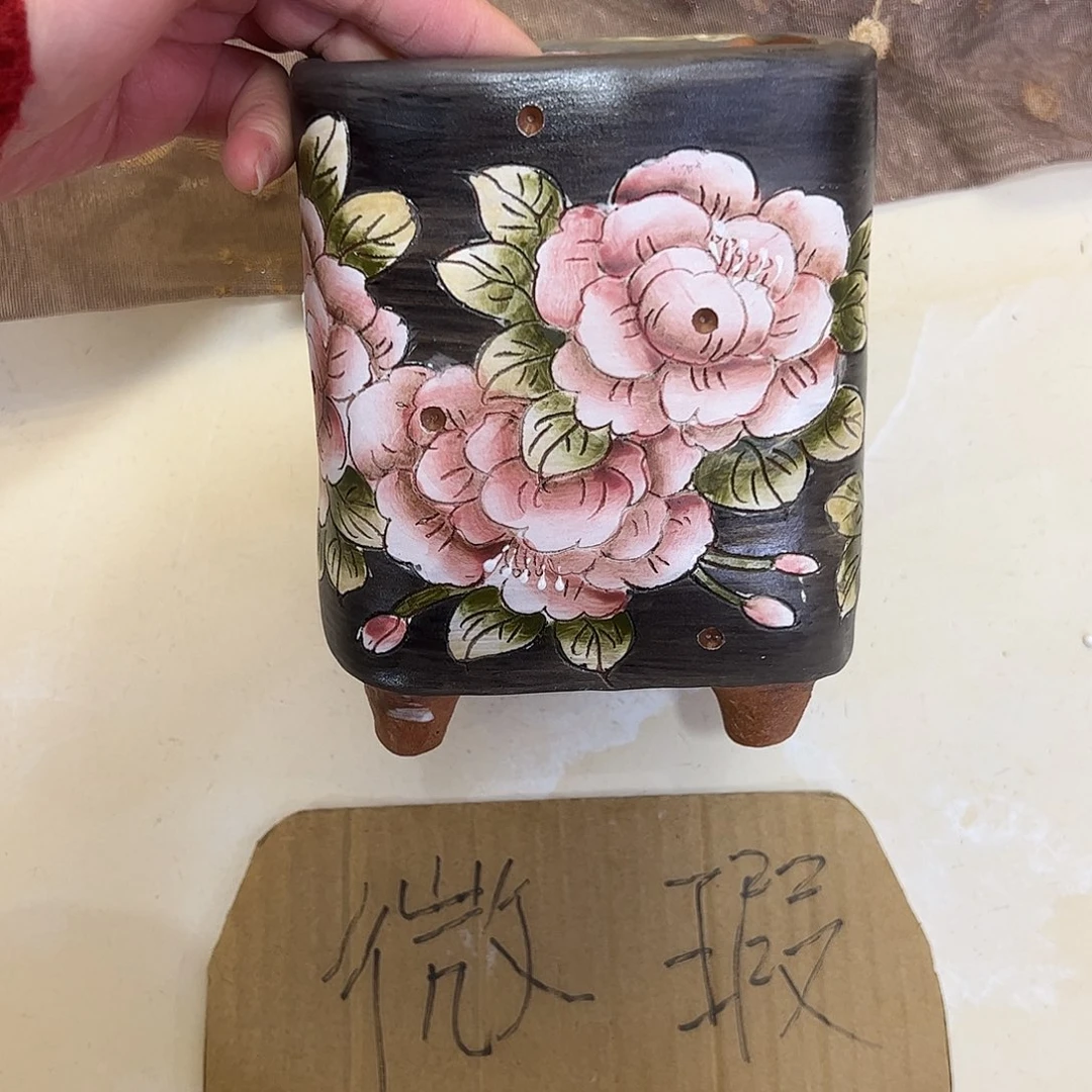 景德镇炫彩手绘口10高14.5
